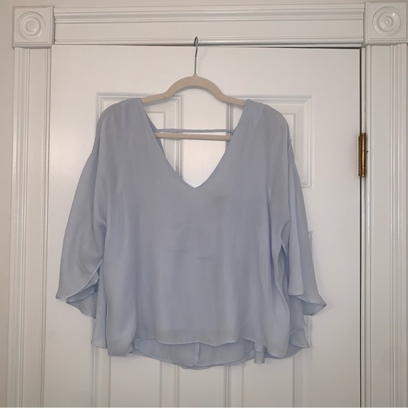 Forever 21 Light Blue Cape Top - Picture 1 of 3